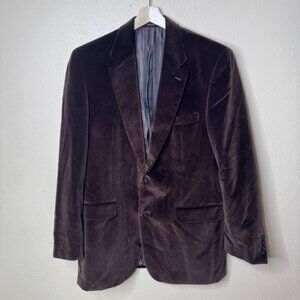 Ralph Lauren Blazer Men's 42L Brown Velvet Suit Jacket Sport Coat